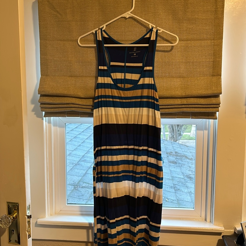 NY&C striped, knit dress.